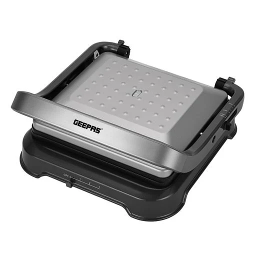 Geepas GGM36539 Grill Maker | 2000W | Stainless Steel Electric Grill with Adjustable Temperature Control| Non-Stick Plates| Drip Tray| Quick Heating| 2 Years Warranty - Image 7