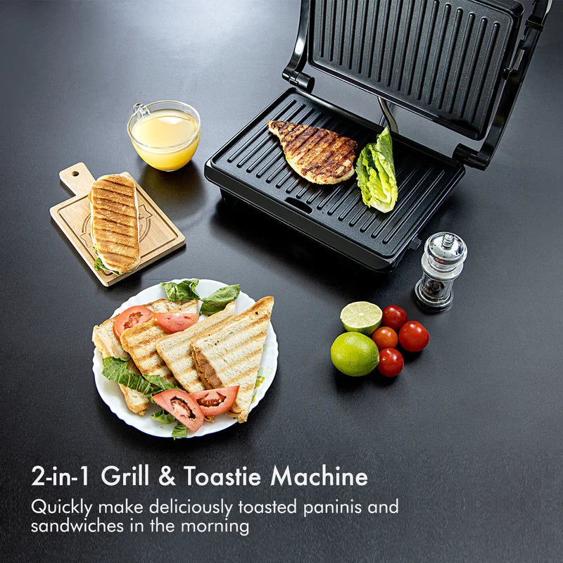 Geepas GGM5394 Stainless Steel Grill Maker | 1600W Powerful Grill with Adjustable Temperature Control | Non-Stick Plates| Easy to Clean| Durable Build| 2 Years Warranty - Image 3