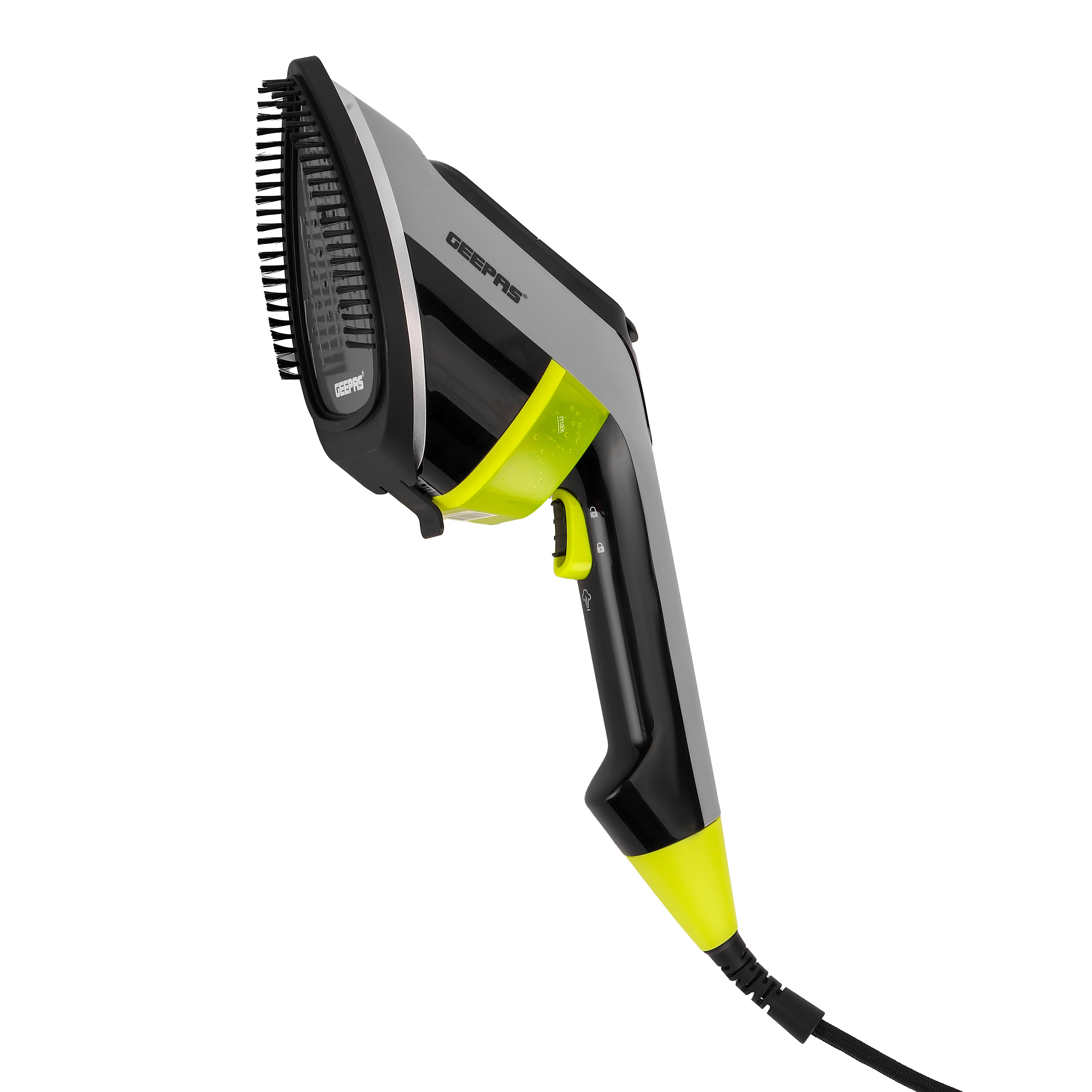 Geepas GGS25019 Handheld Garment Steamer | 1650–1950W | 170ml Water Tank | Ceramic Soleplate | 30g/min Steam | Travel-Friendly & Vertical Ironing | 2 Years Warranty - Image 3