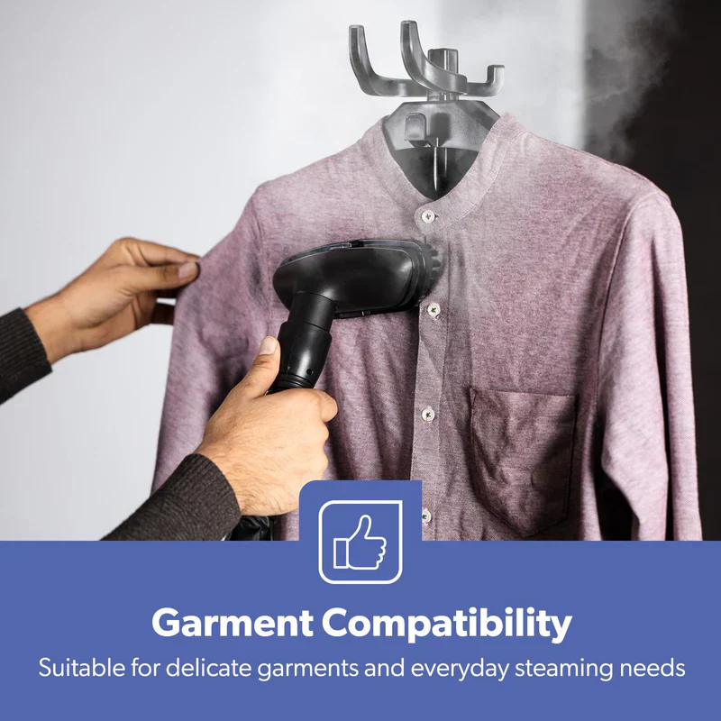 Geepas GGS25020 Garment Steamer | 2000W Powerful Upright Steamer with 3L Water Tank | 46g/min Continuous Steam | 2 Speed Settings | Adjustable Pole | 2 Years Warranty - Image 6