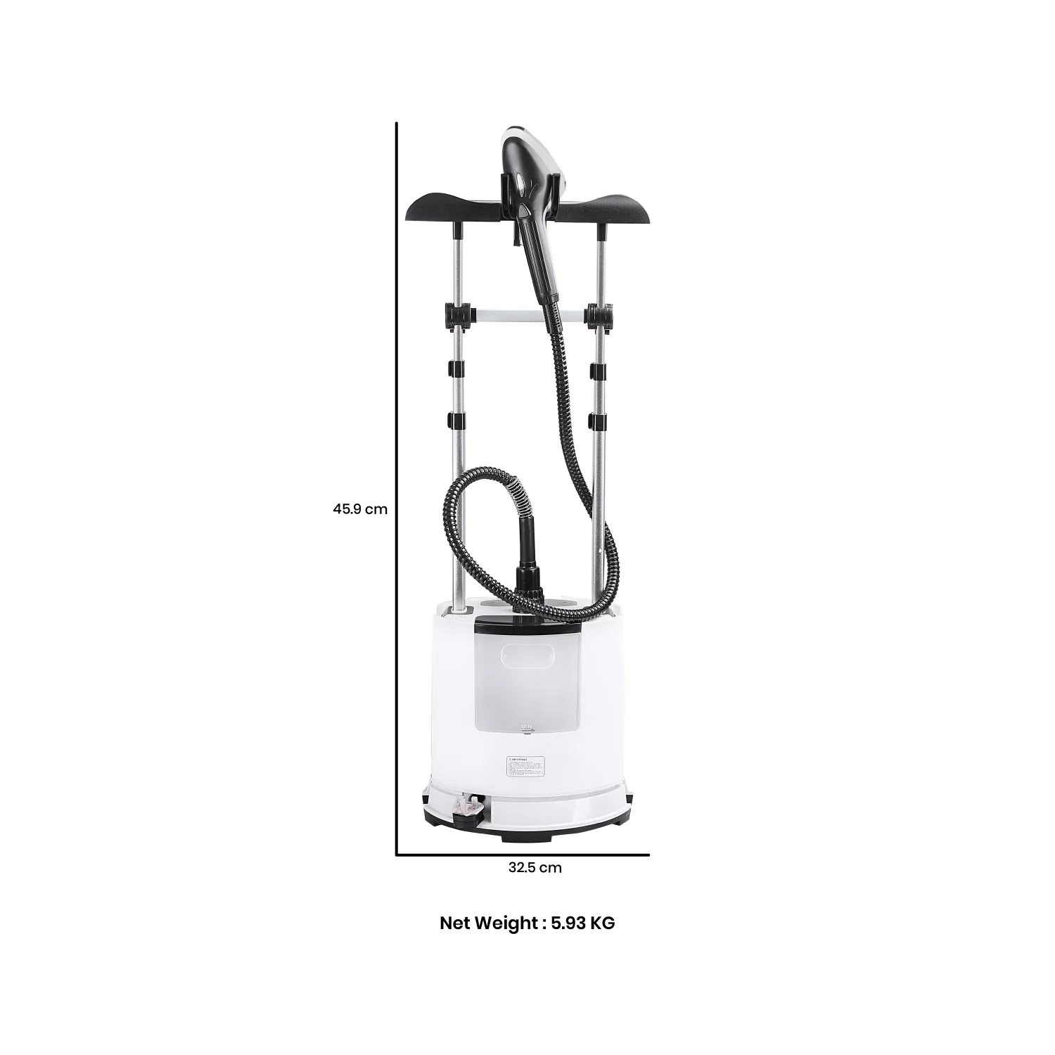 Geepas GGS25030 Multifunction Garment Steamer | 1.6L Water Tank| LCD Display| 5 Steam Levels| Stainless Steel Nozzle| Double Heating| 2180W Power| 2-in-1 Steamer & Iron - Image 5