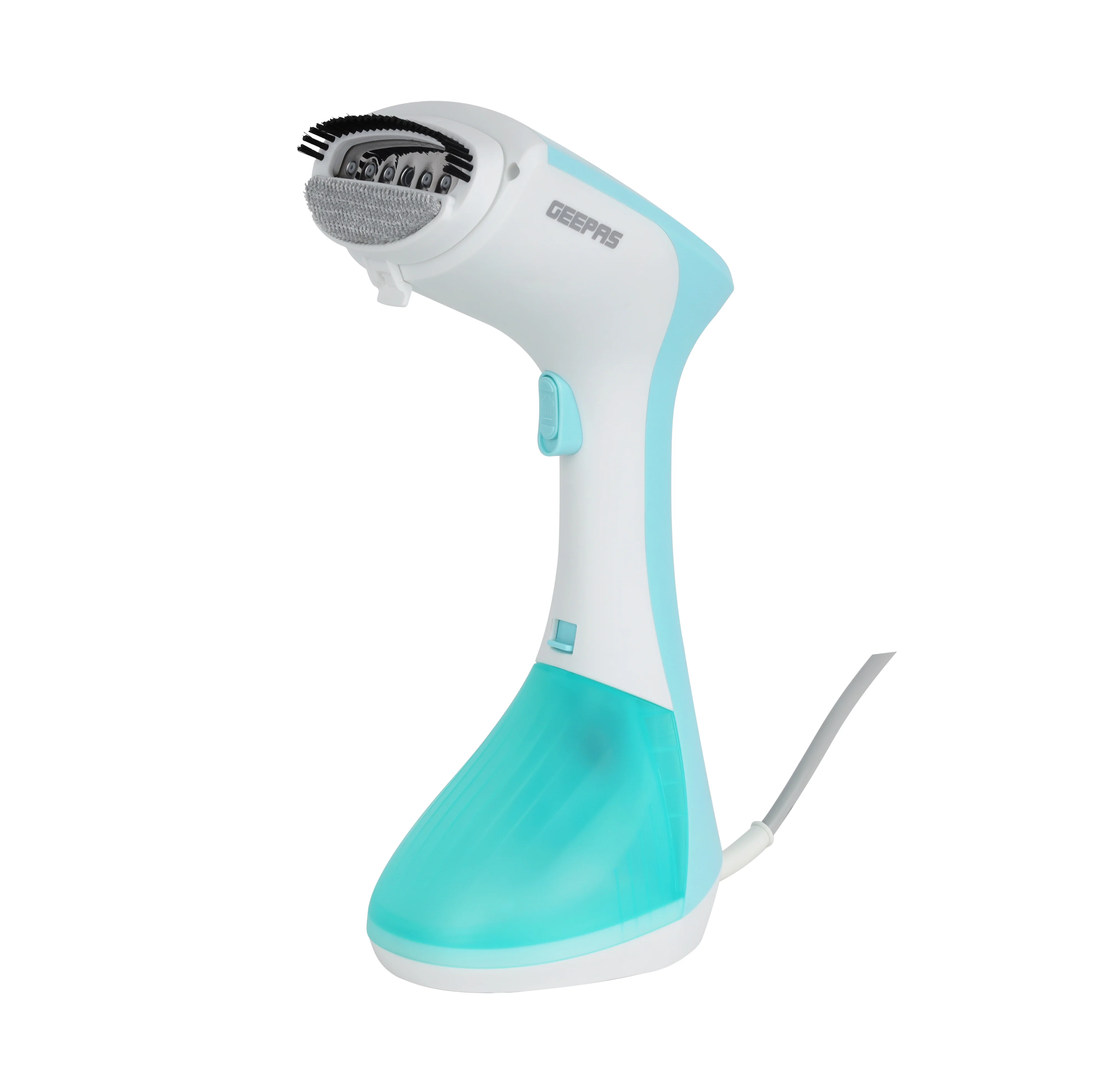 Geepas GGS25043-GN Handheld Garment Steamer | 1300W with Fast Heat-Up| Continuous Steam 25g/min| 260ml Detachable Tank| Vertical Ironing| Compact Design & 2 Year Warranty