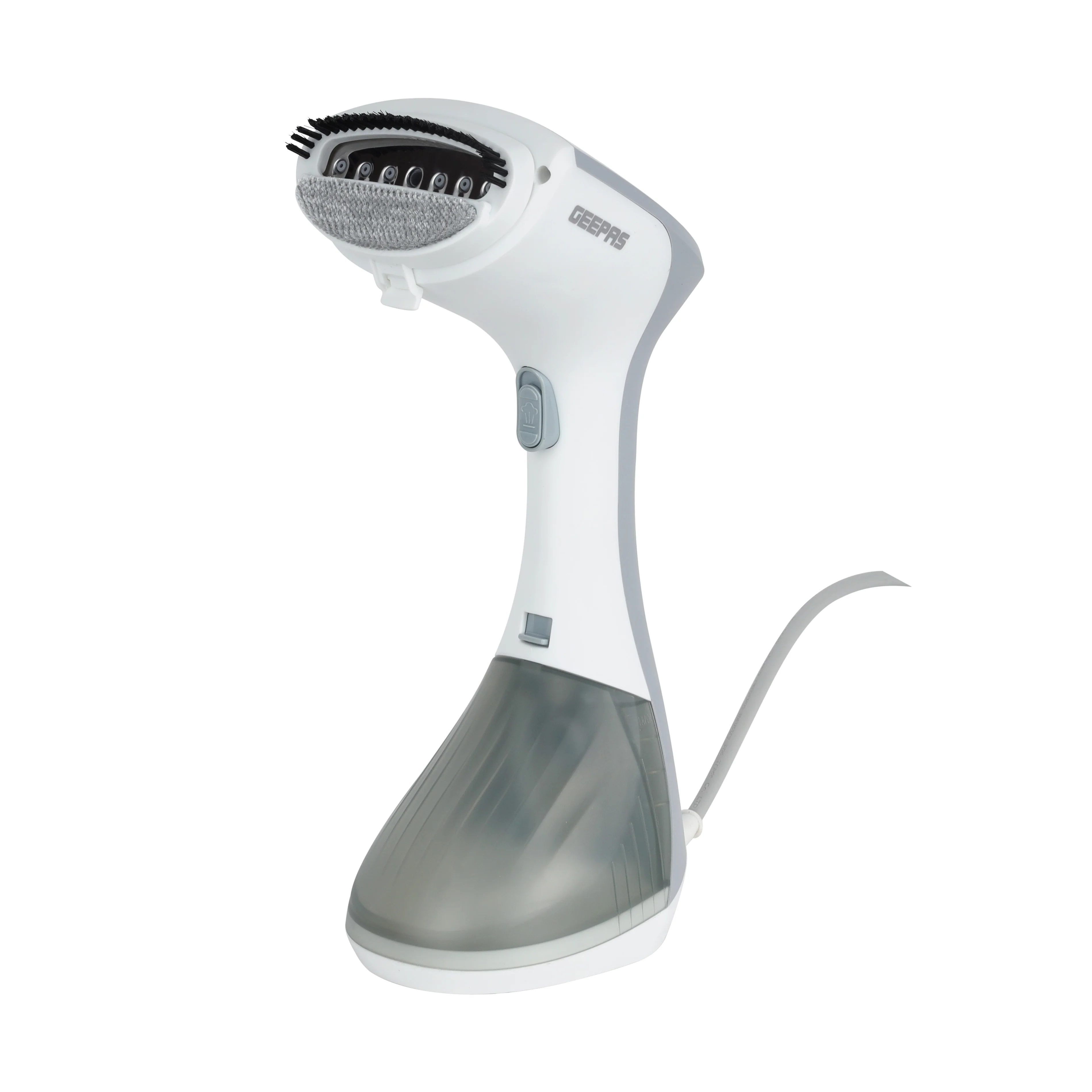 Geepas GGS25043-GR Handheld Garment Steamer | 1300W with 260ml Detachable Tank| Fast Heat-Up| Continuous Steam 25g/min| Vertical Ironing| Compact Design & 2 Year Warranty