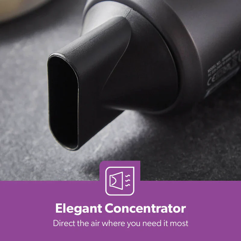 Geepas GH86061 Hair Dryer| 1800W Powerful Motor| 2-Speed & 2-Heat Settings| Cool Shot Function| Concentrator Nozzle| Hang-Up Hook| Compact & Lightweight | 2-Year Warranty - Image 5