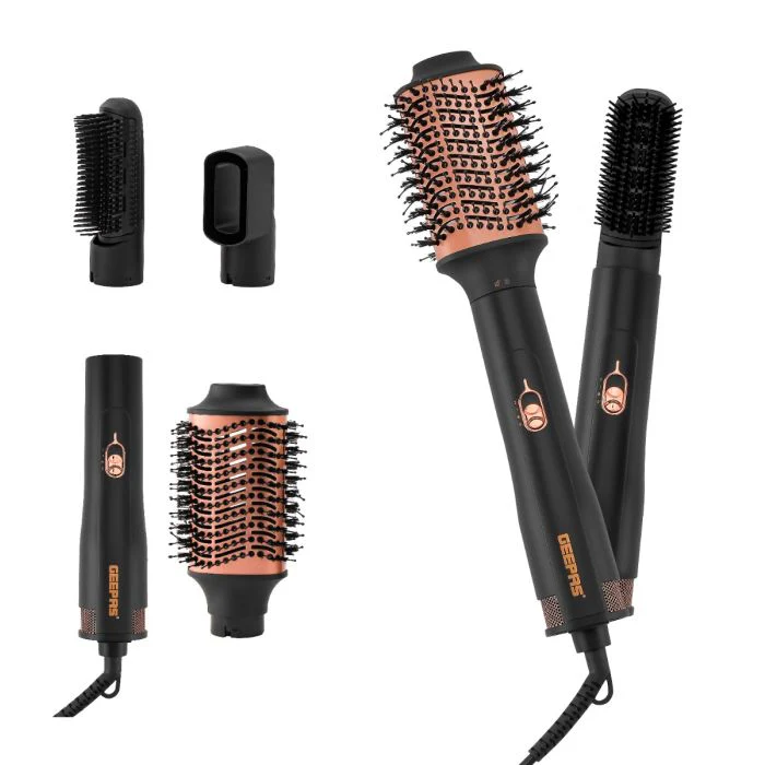 Geepas GH86067 4-in-1 Hair Styler | 1200W Power | Ceramic Coating Comb| 3 Heat & Speed Settings | Oval Design | Bottom Airflow Vents| 360° Swivel Cord|  2-Year Warranty - Image 3
