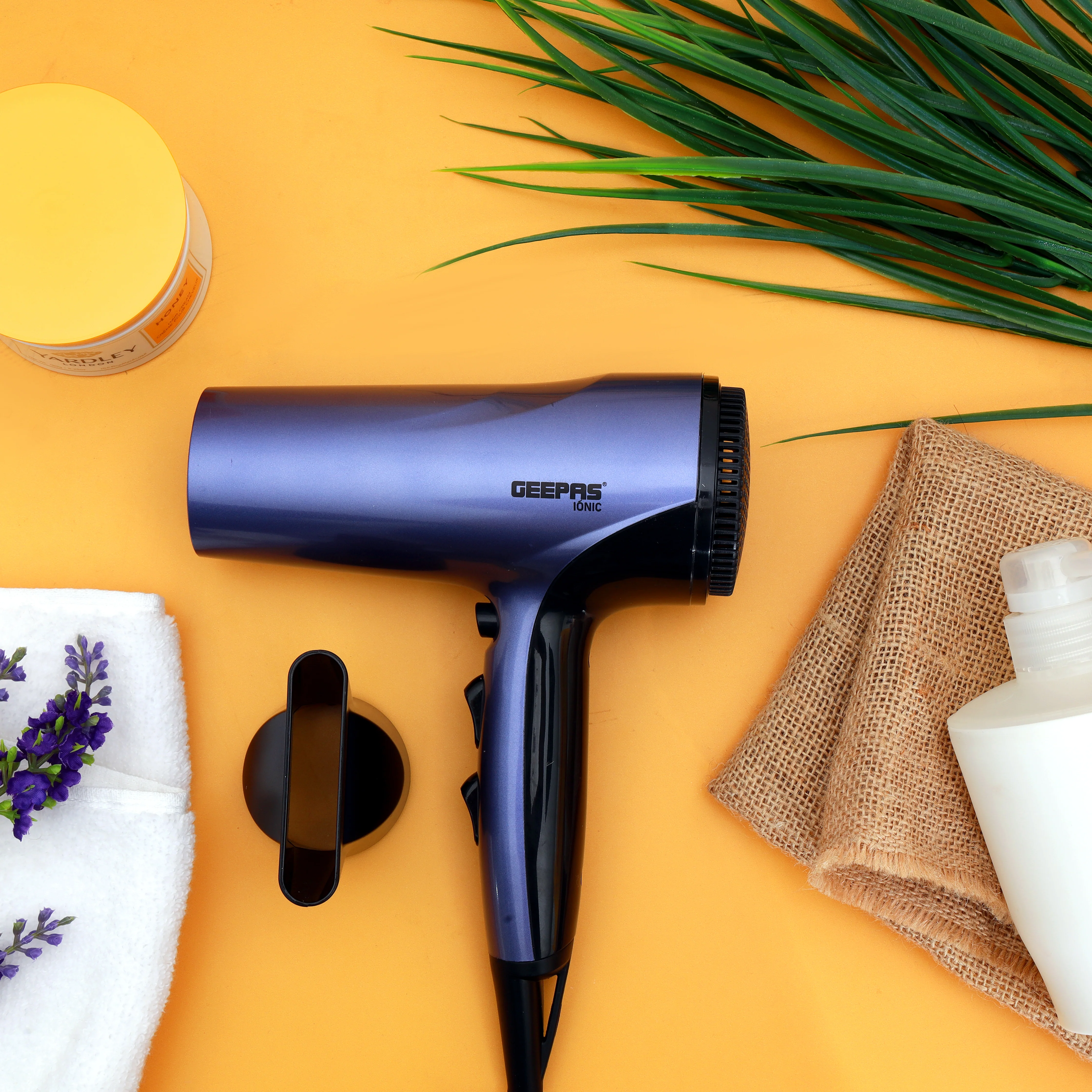 Geepas GHD86017 Compact Travel Hair Dryer| 1800W Powerful DC Motor| 2 Speed & 3 Heat Settings| Ionic & Cool Shot Function| Removable Filter| Hang-Up Hook| 2-Year Warranty - Image 3