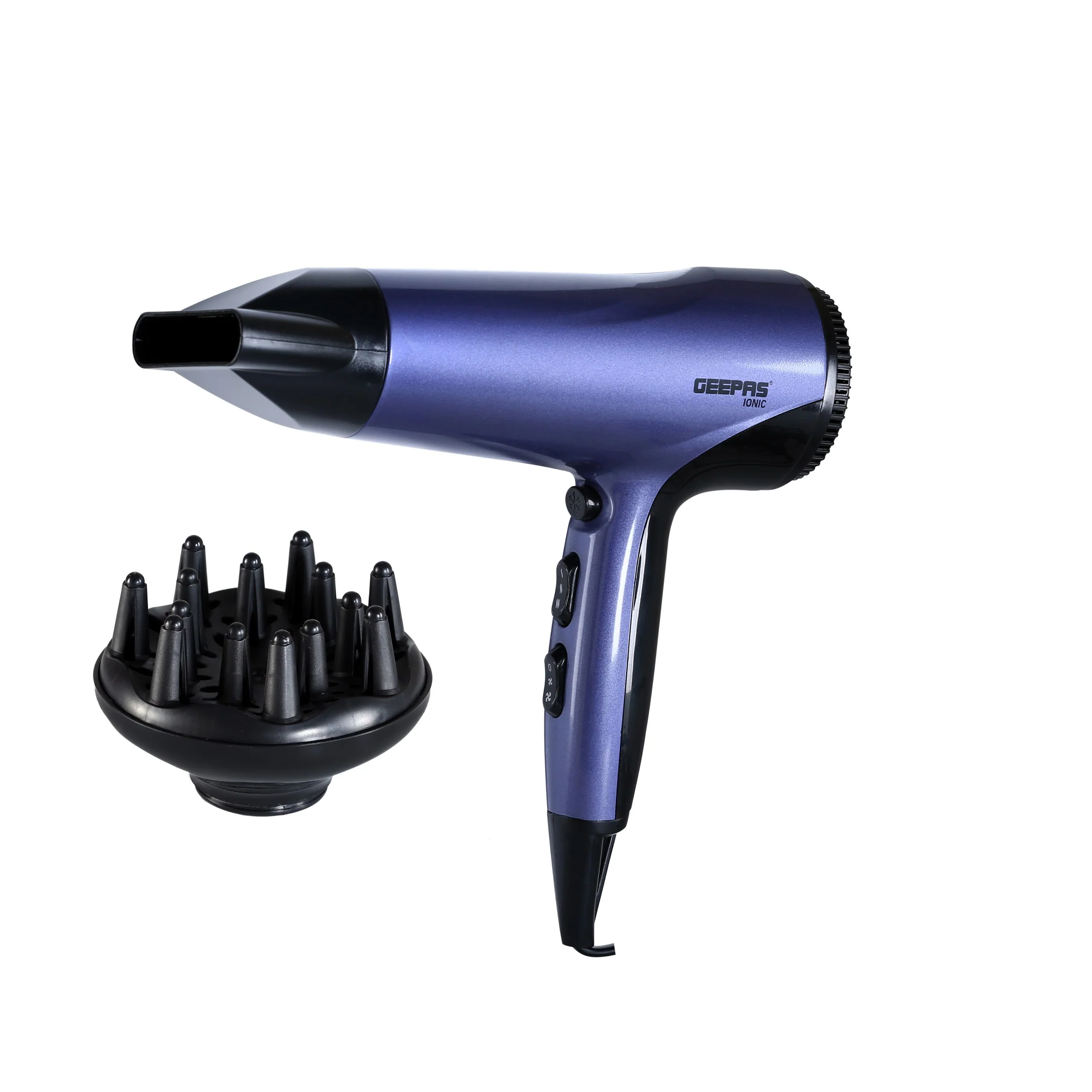 Geepas GHD86017 Compact Travel Hair Dryer| 1800W Powerful DC Motor| 2 Speed & 3 Heat Settings| Ionic & Cool Shot Function| Removable Filter| Hang-Up Hook| 2-Year Warranty - Image 5