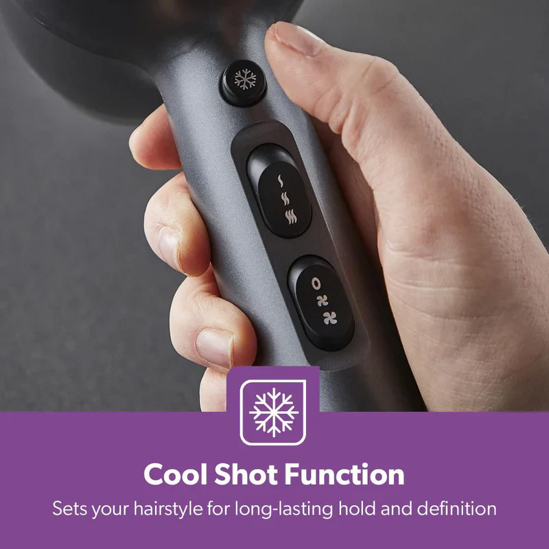 Geepas GHD86052UK Professional Ionic Hair Dryer | 2200W AC Motor | 3 Heat & 2 Speed Settings| Cool Shot | Ionic Function | Diffuser | Concentrator | 2 Years Warranty - Image 8