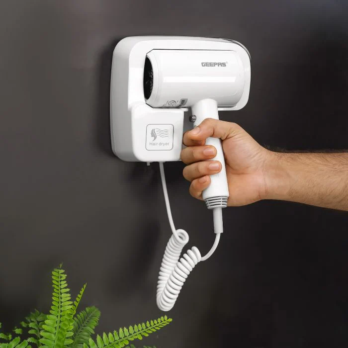 Geepas GHD86073 Wall-Mounted Hair Dryer | 1200W Powerful Motor| Cool Shot Function| Constant Temperature| Overheat & Noise Protection| Fast Drying| 2 Years Warranty - Image 3