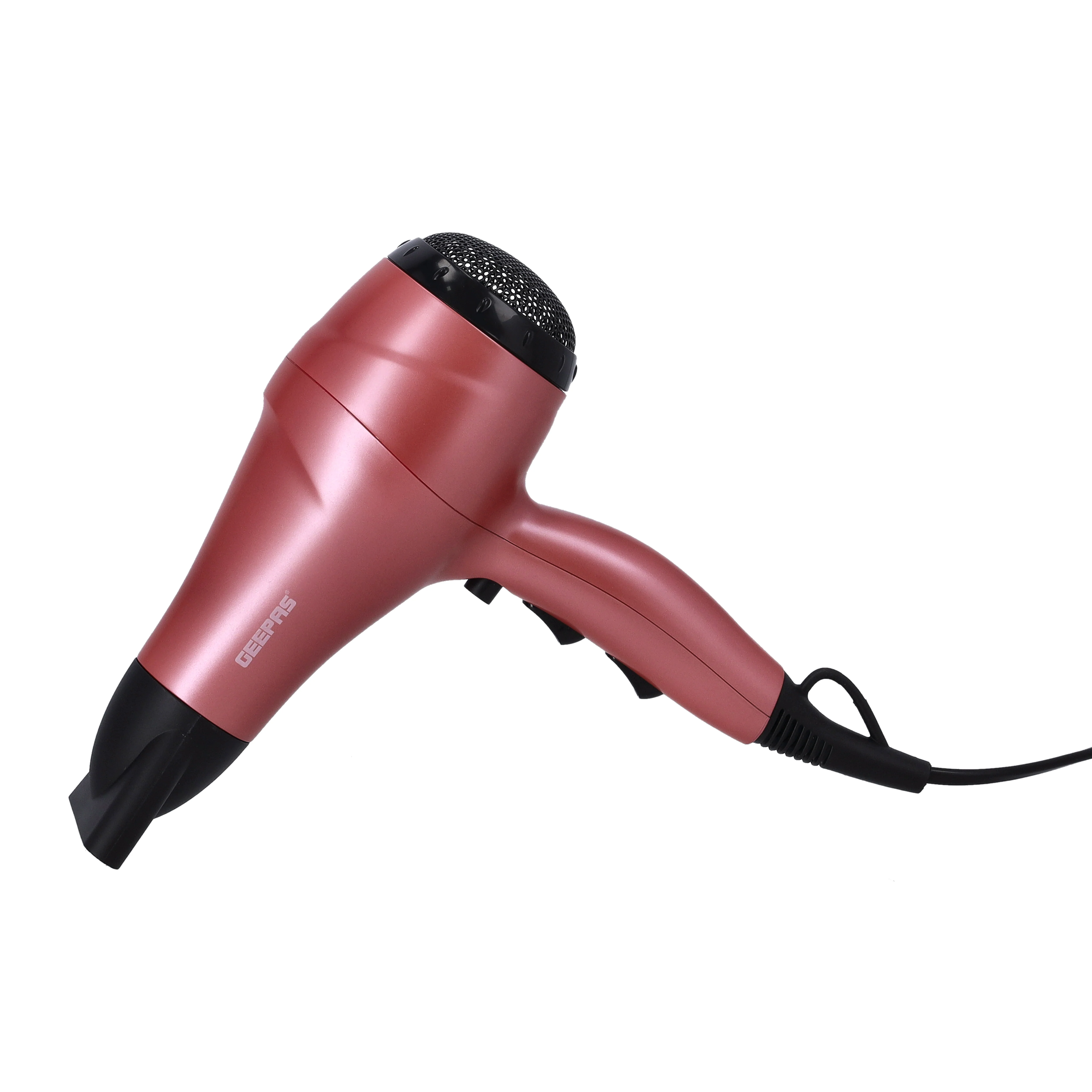 Geepas GHF86054 4-in-1 Hair Dryer, 2-in-1 Hair Straightener & Curler with Round Brush & EVA Carry Bag | 2000W | Ceramic Coating Plates| PTC Heater| 360° Swivel Cord - Image 4