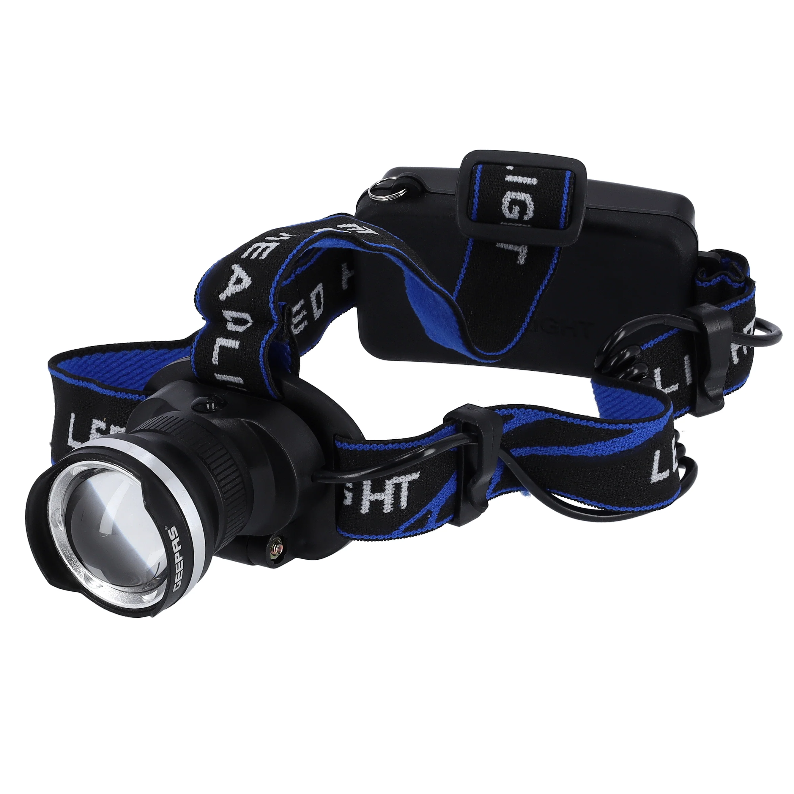 Geepas GHL51085 Rechargeable LED Headlamp | T6 LED 400–500 Lumens | Aluminium Alloy Head | Zoom Beam | 180° Rotation| Multi-Mode Lighting for Activities and Camping - Image 3