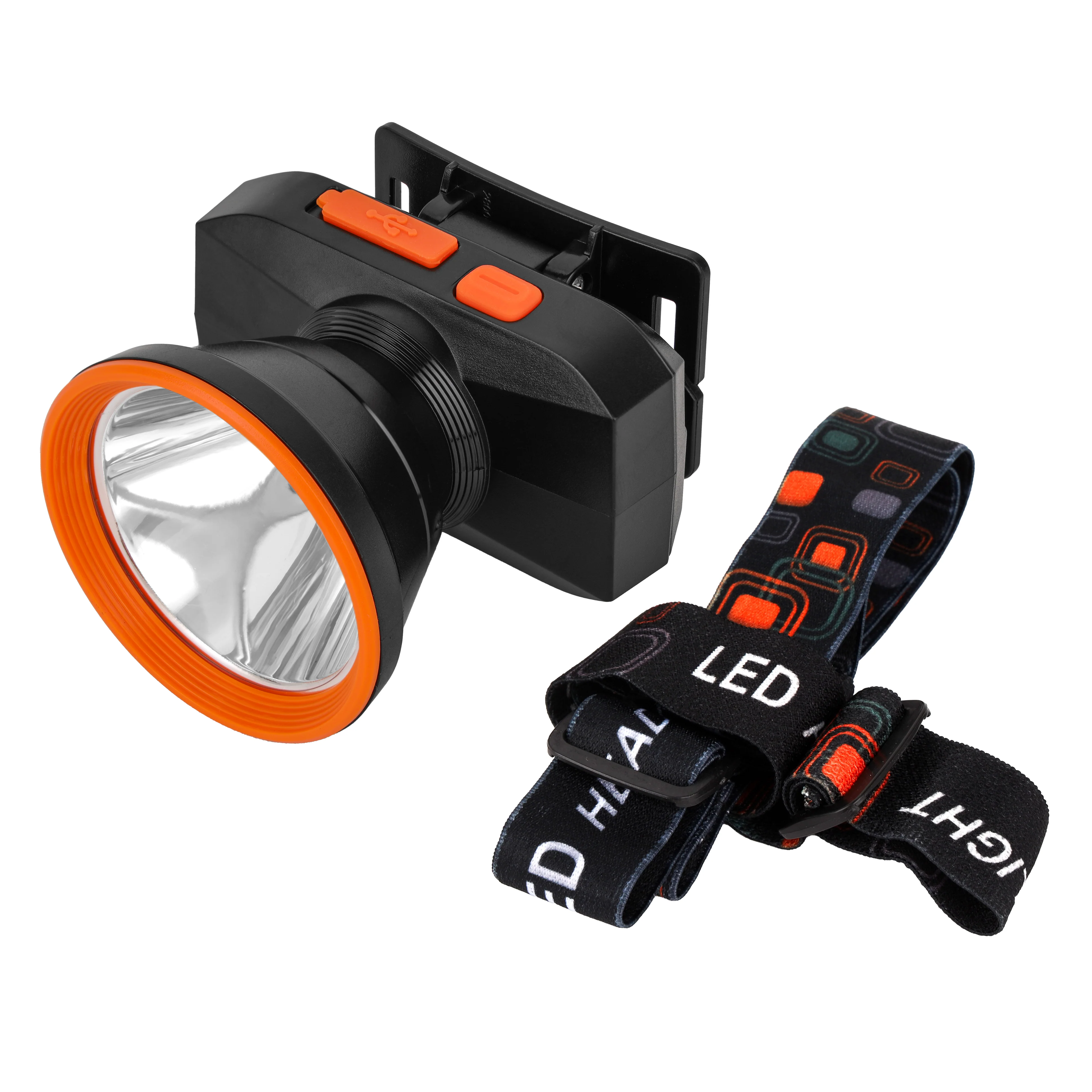 Geepas GHL5574 Rechargeable LED Headlamp | 3W High Brightness LED| 2500mAh Lithium Battery| Type-C Fast Charging| Up to 14 Hours Runtime|  Hands-Free Outdoor Lighting - Image 3