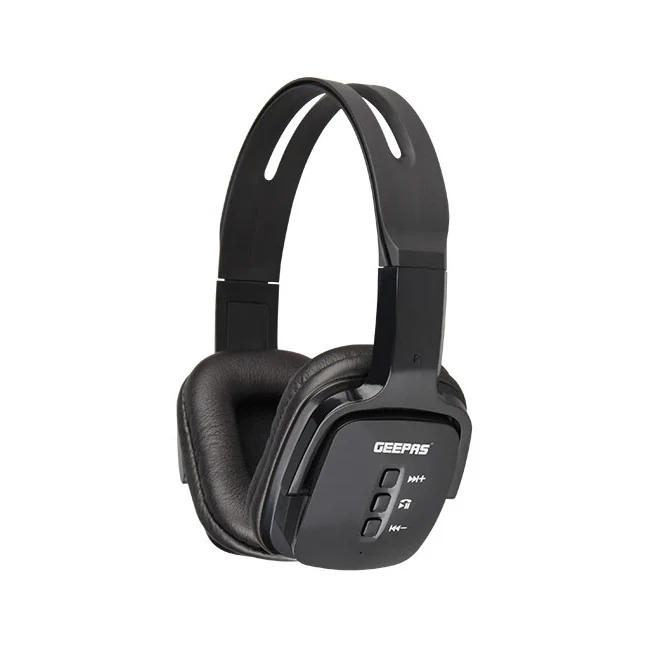 Geepas GHP4702 Bluetooth Headphone | Wireless & Wired Dual Mode | HD Sound | 10H Battery | Built-in Mic | FM Radio | AUX Input | Foldable Design | 2-Year Warranty - Image 3