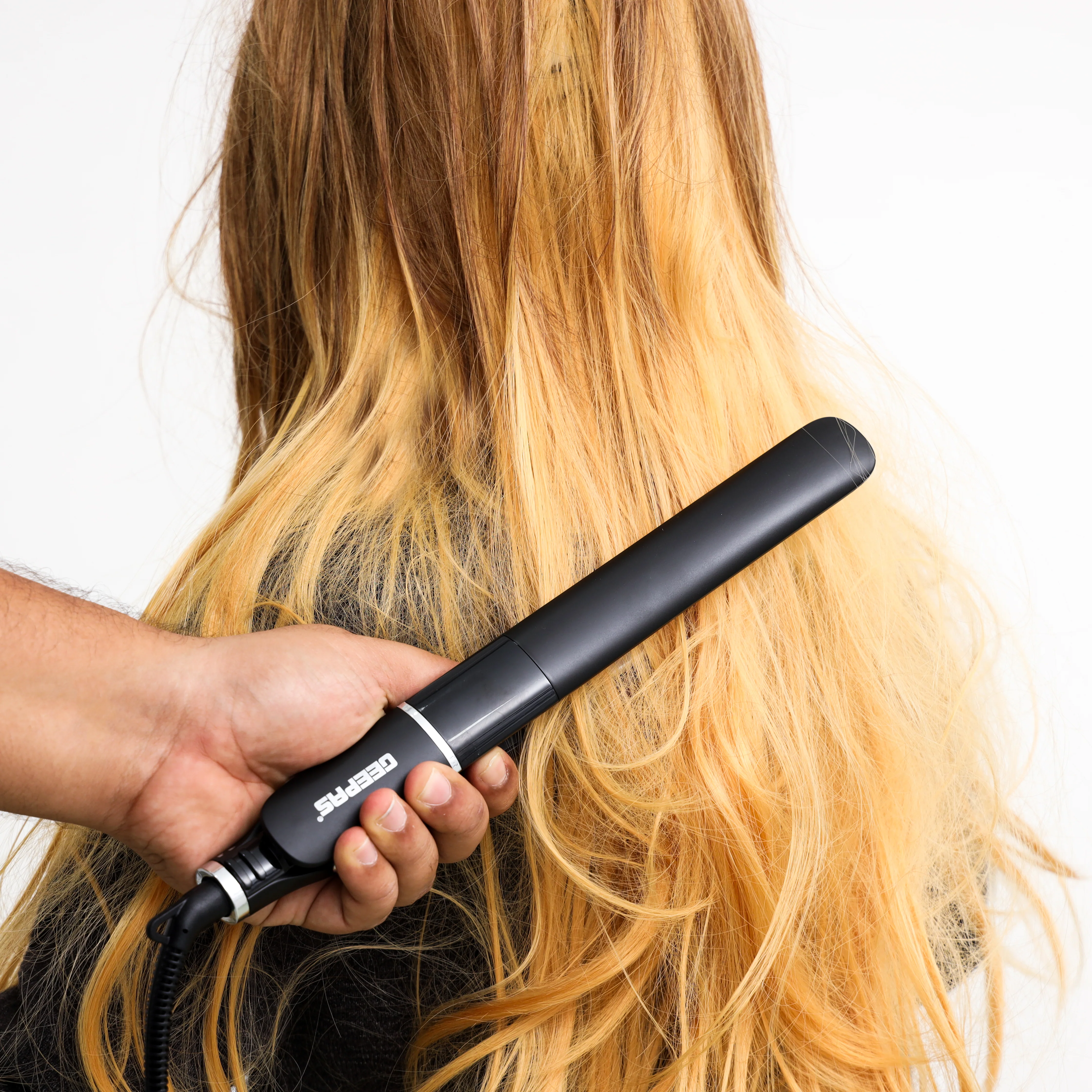 Geepas GHS86003 Professional Digital Hair Straightener | Ceramic-Coated Floating Plates | LED Display | Adjustable Temperature Control | Fast Heating|  2-Year Warranty - Image 4