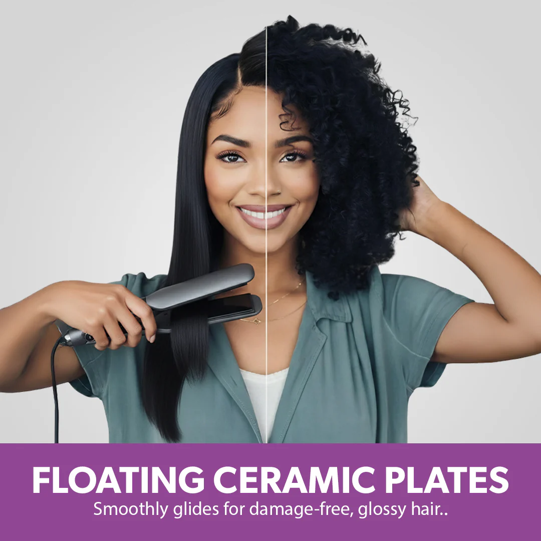 Geepas GHS86005 Digital Thermo-Ceramic Hair Straightener | LED Display | 230°C Heat| Floating Ceramic Plates| Fast Heat Recovery| Lockable Handle & Auto Shut Off Safety - Image 4