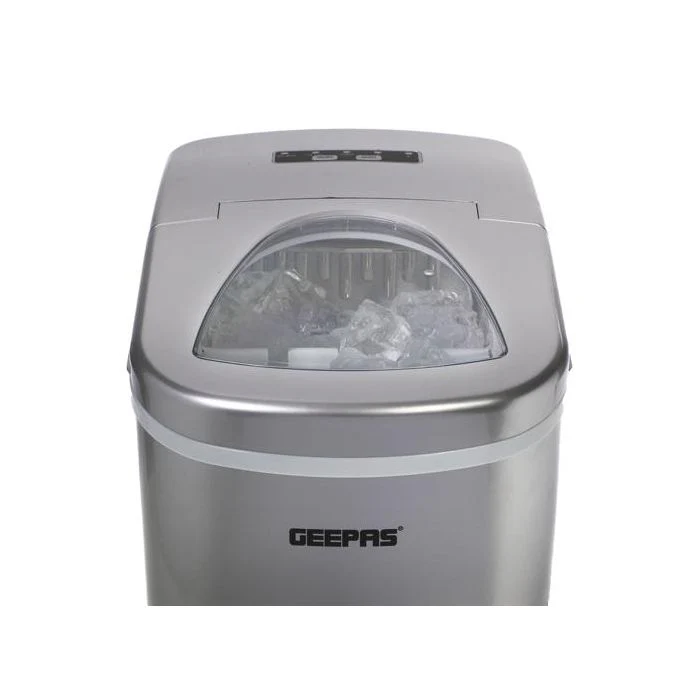 Geepas GIM63015UK Ice Cube Maker, Two Sizes, Produces 12kg Ice in 24 Hours - Ice Container 700g, Water Container 2.2L, Ecological Gas, Automatic Functioning - Image 2