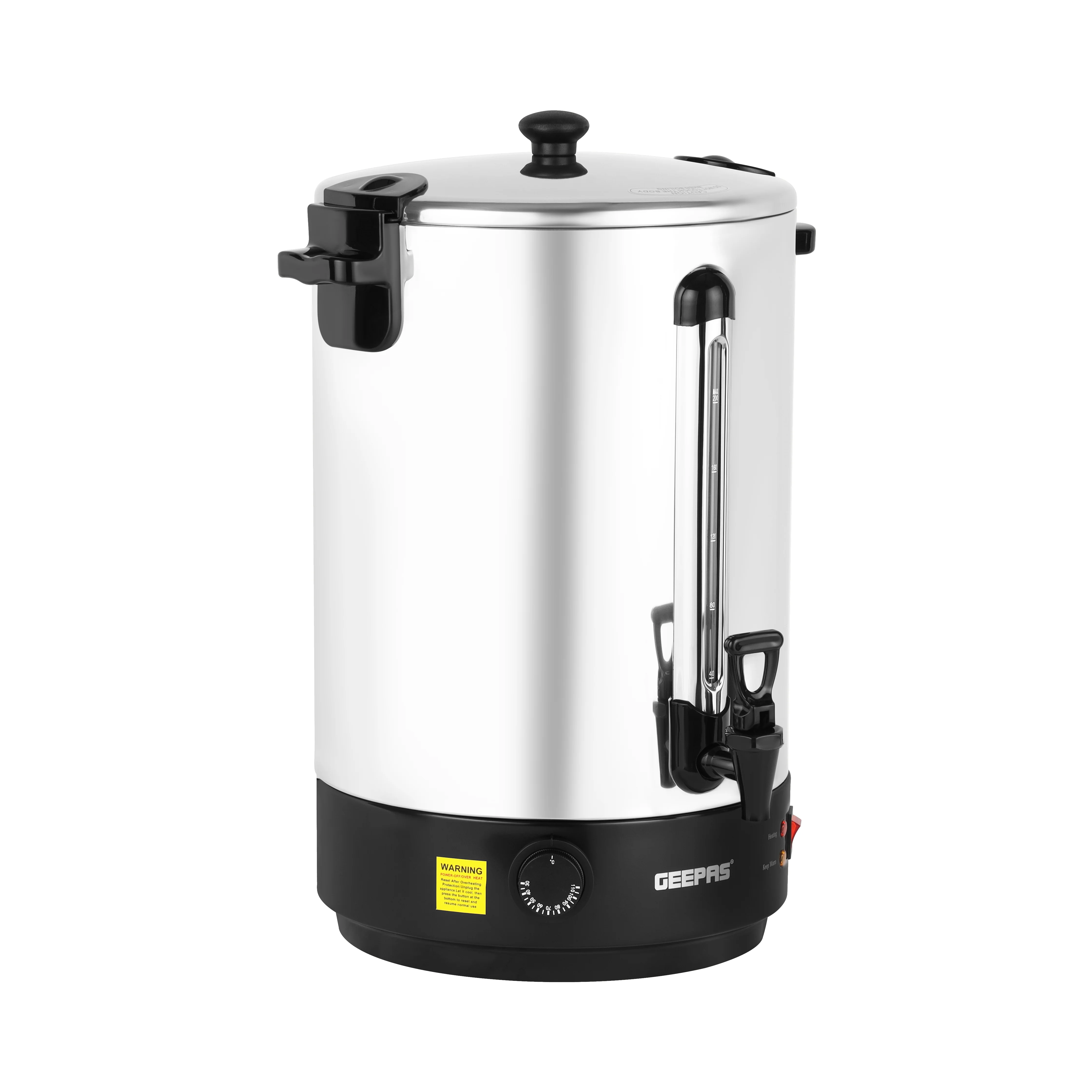 Geepas GK38064UK  30 Litre Stainless Steel Water Boiler  | Adjustable Thermostat| Boil-Dry Protection| 2500W Fast Heating| Cool Touch Handle| Office Catering Use Pro - Image 2