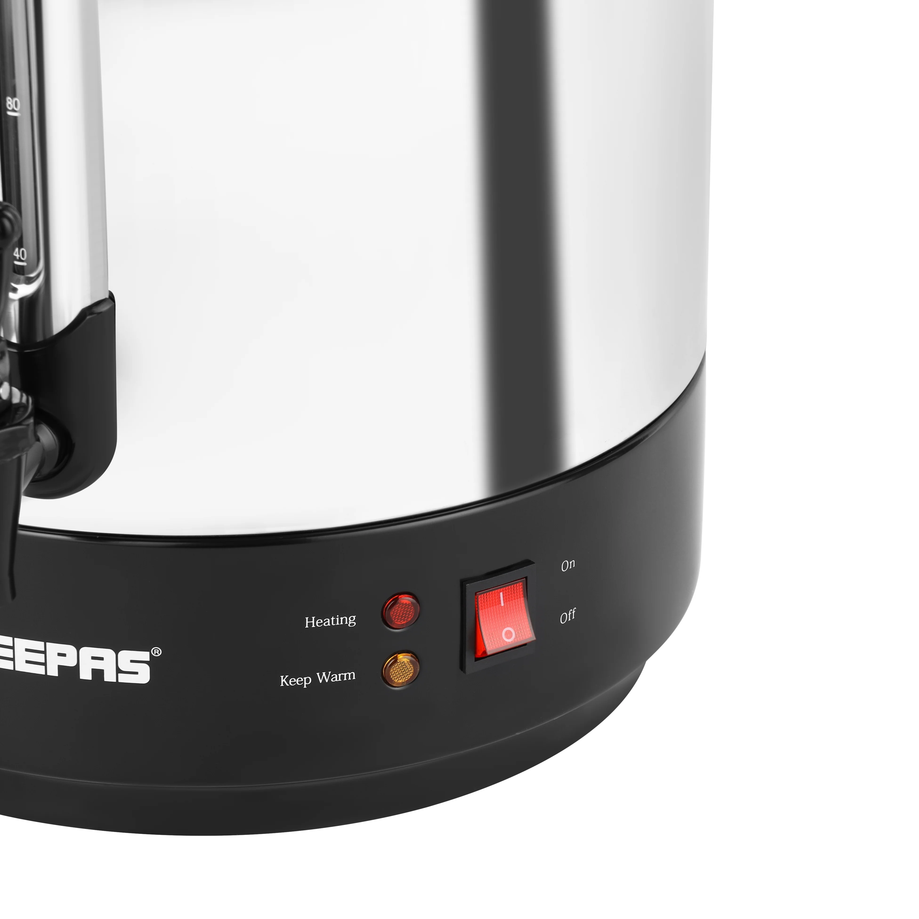 Geepas GK38064UK  30 Litre Stainless Steel Water Boiler  | Adjustable Thermostat| Boil-Dry Protection| 2500W Fast Heating| Cool Touch Handle| Office Catering Use Pro - Image 4