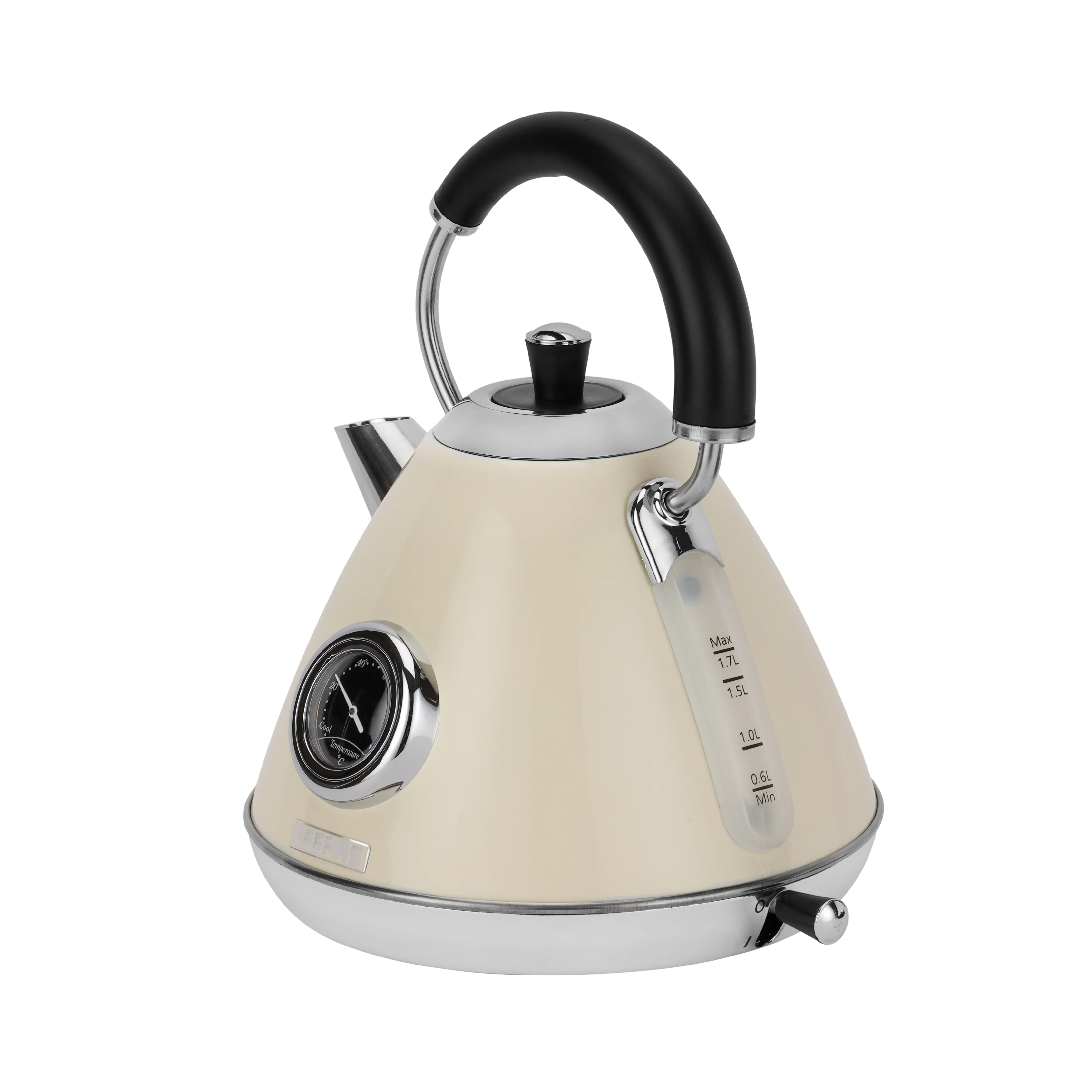 Geepas GK38073UK-CR Stainless Steel Cordless Kettle, 3000W Fast Boil Electric Jug, 1.7L Capacity, Strix Controller, Auto Shut-Off, Boil Dry Protection, 360° Base - Image 3