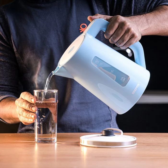 Geepas GK5449 Electric Kettle | 1.7L | Transparent Water Gauge| 360° Rotating Base| Fast Boiling | Stainless Steel Heating Element| Auto Shut-Off| 2 Years Warranty - Image 3