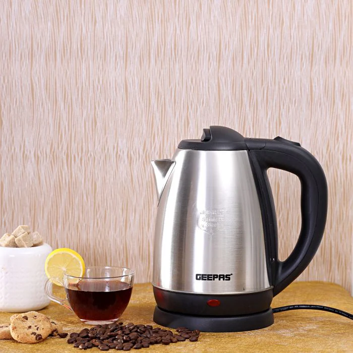 Geepas GK5454 Stainless Steel Electric Kettle | 1.8L Capacity| 1800W Power | Automatic Shut-Off| Boil-Dry Protection| Cool Touch Handle| Fast Boiling| 2 Year Warranty - Image 2