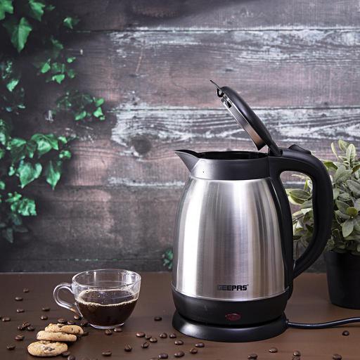 Geepas GK5459 Stainless Steel Electric Kettle | 1.5L Capacity| 360° Cordless Jug| Hidden Heating Element| Boil-Dry Protection| Automatic Shut-Off | 2 Years Warranty - Image 3