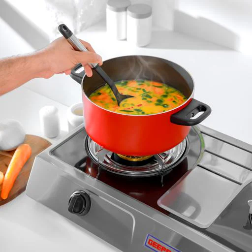 Geepas GK6856 Stainless Steel Gas Cooker | 2 Cast Iron Burners | Automatic Ignition System | High Efficiency 5.6KW Power | Low Gas Consumption | Save 60% |2-Year Warranty - Image 6