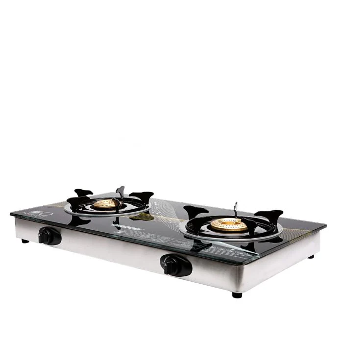 Geepas GK6879 Stainless Steel Gas Cooker | 2  Burners | Auto Piezo Ignition | Flame Failure Safety  | 5.4KW Power |Low Gas Consumption | Save 60% Energy |2 Years Warranty - Image 5