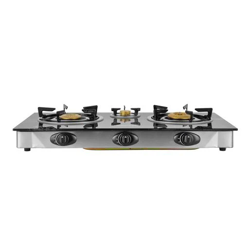 Geepas GK6880FFD Gas Cooker| 3 Brass Burners with Auto Ignition| Stainless Steel Frame & Tray| Energy-Saving  Kitchen Stove| Full Efficient Burners | 2 Years Warranty - Image 3