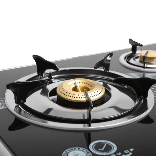 Geepas GK6880FFD Gas Cooker| 3 Brass Burners with Auto Ignition| Stainless Steel Frame & Tray| Energy-Saving  Kitchen Stove| Full Efficient Burners | 2 Years Warranty - Image 4