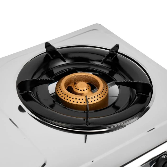 Geepas GK6898 Two Burner Gas Cooker | Stainless Steel Body| 2 High Efficiency Burners| Auto Ignition System| Flame Failure Device| Easy Cleaning Design |2 Years Warranty - Image 6