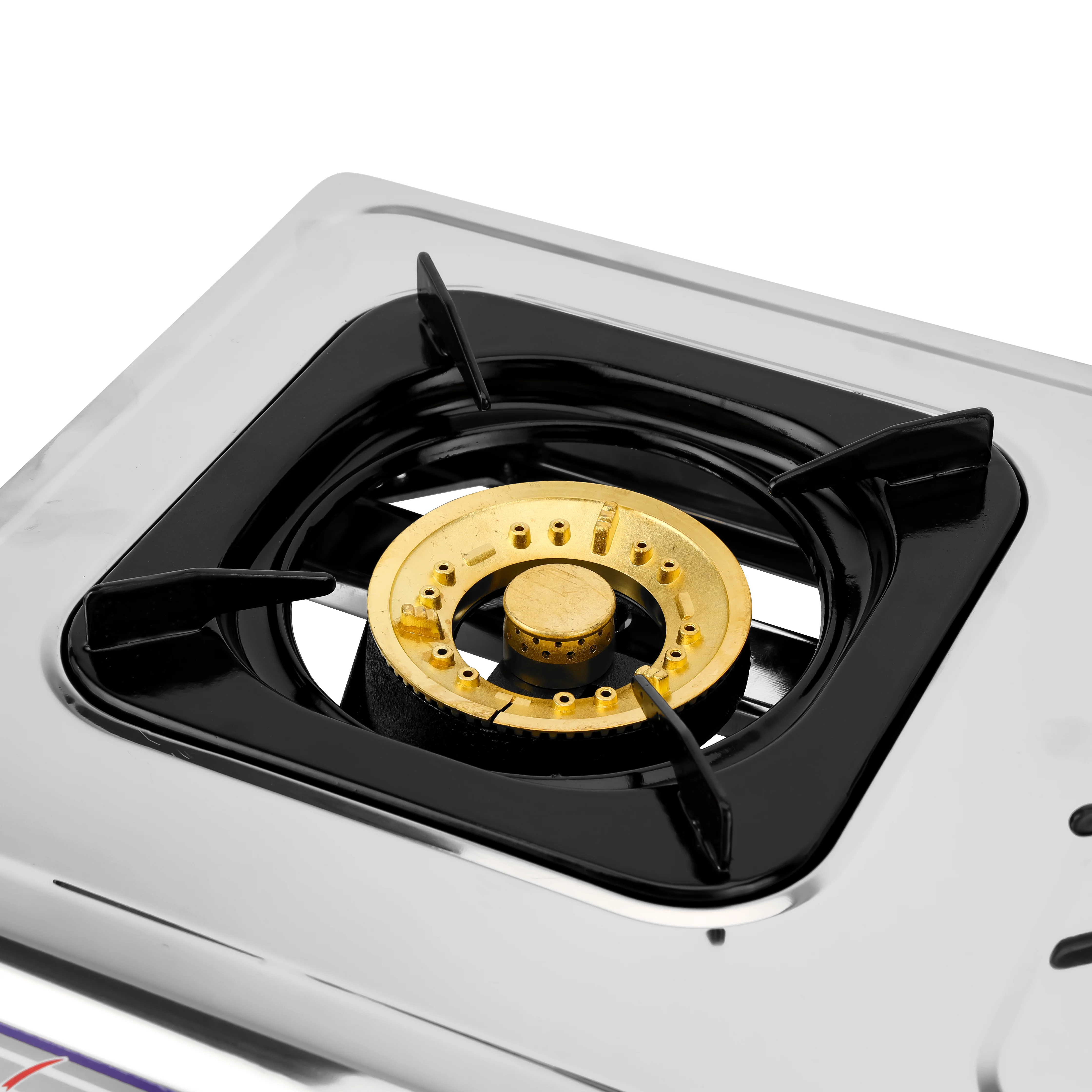 Geepas GK74BS Stainless Steel 3 Burner Gas Cooker | Brass Burners |  Automatic Ignition System |  Low Gas Consumption |  Durable Pan Supports for Home Cooking Use - Image 5