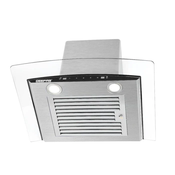 Geepas Glass Hood GHD601GB | 750 m³/hr Suction | Gesture & 3-Speed Touch Control | Baffle + Charcoal Filter | LED Lights | Stylish Glass Finish | 230W | 1 Year Warranty - Image 3