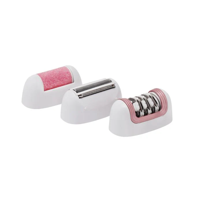 Geepas GLE86034 3-in-1 Lady Grooming Set | Epilator, Shaver & Callus Remover| 600mAh Rechargeable NiMH Battery| 50 Minutes Working Time| Compact Design| 1 Year Warranty - Image 5
