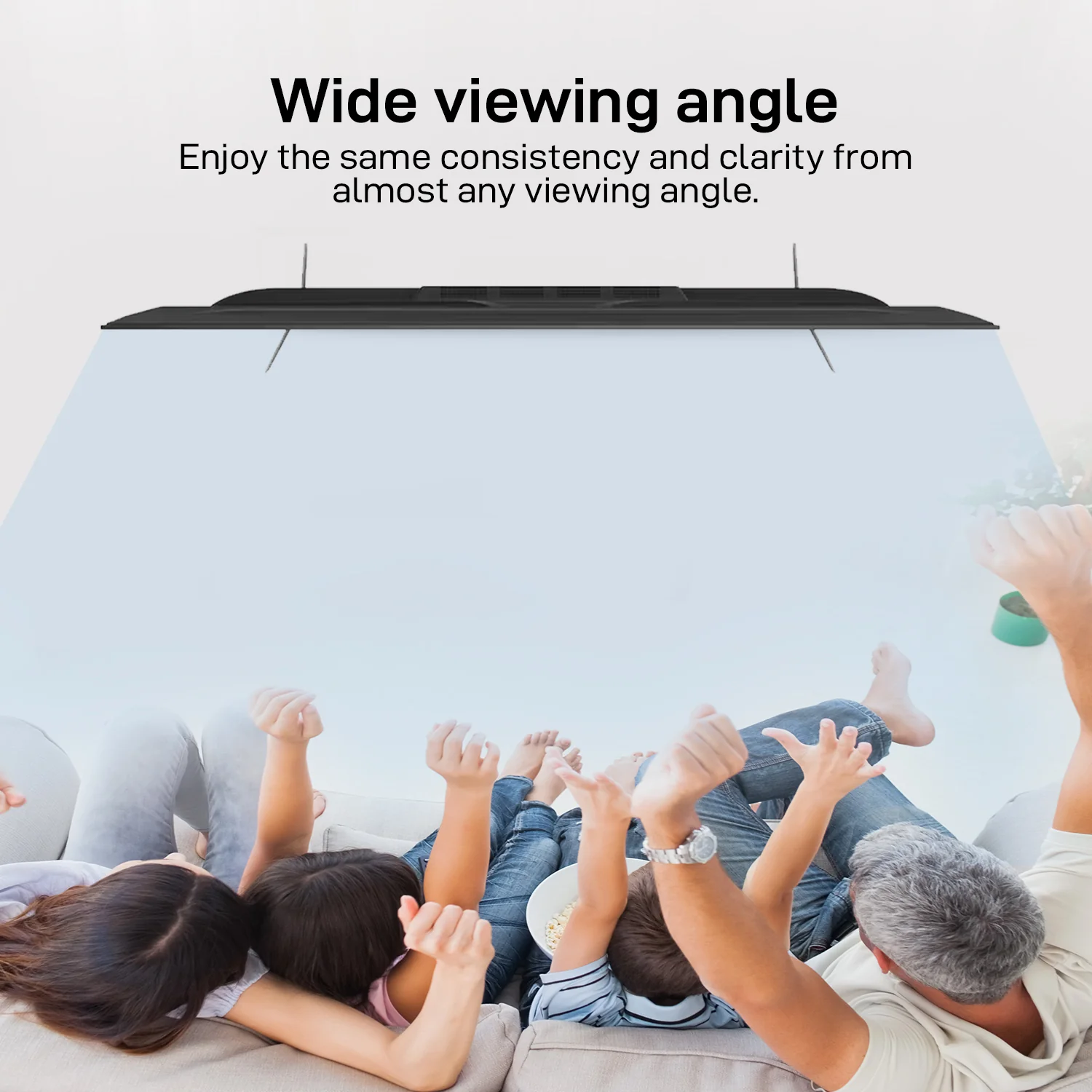 Geepas GLED5006SGXHD 50-Inch Ultra HD 4K Google Smart LED TV | Android OS, Dolby Audio| Voice Remote| HDR10 Display| Wi-Fi| HDMI & USB Connectivity| Slim Bezel Design - Image 4