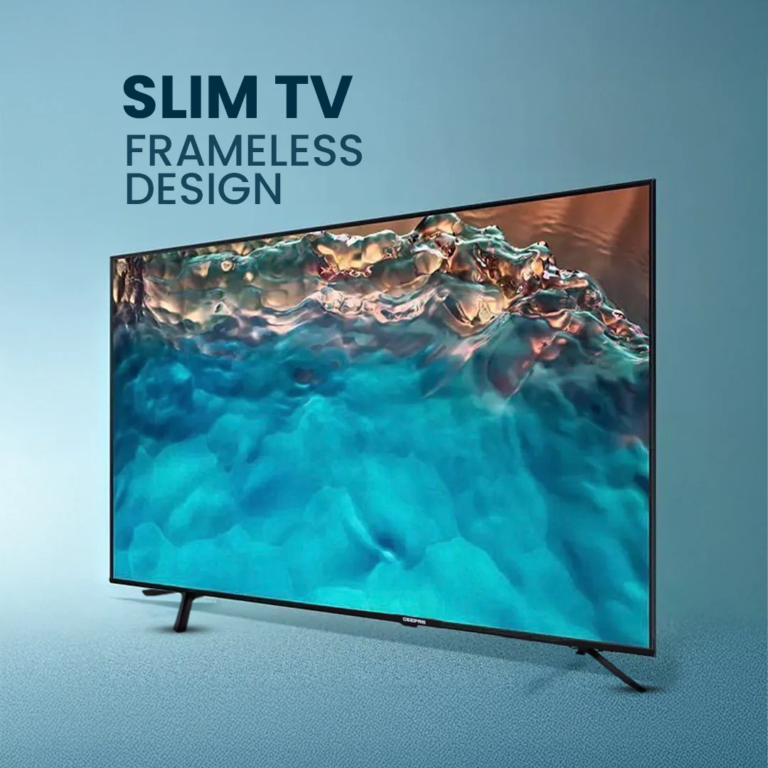 Geepas GLED5505GTQLD 55 Inch 4K Ultra HD QLED Smart Google TV |   Dolby Audio |  Built-in Chromecast |  3840x2160 Resolution |  HDMI & USB Ports |  Voice Remote - Image 6