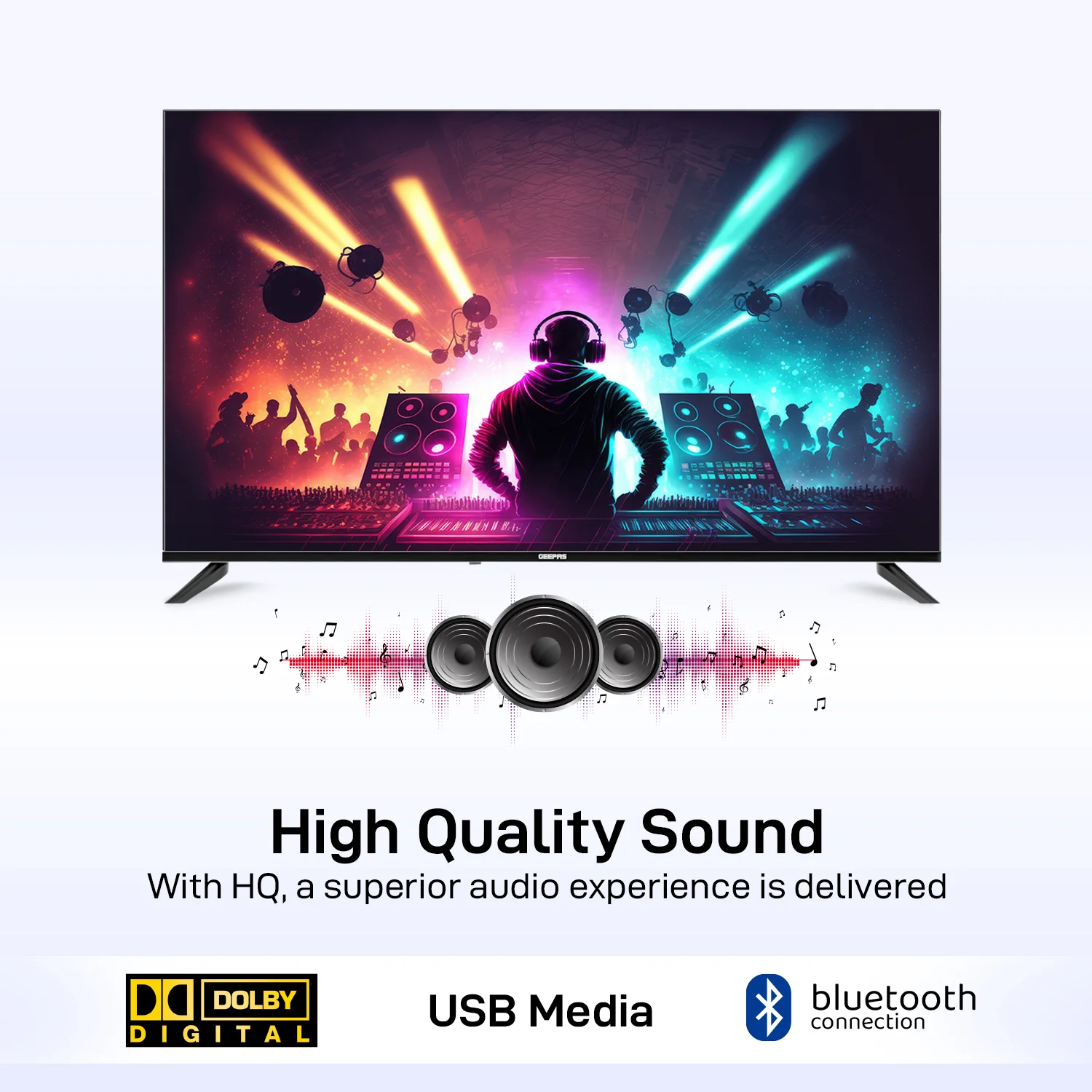 Geepas GLED5506SGXHD 55 Inch 4K Ultra HD Google TV | Smart LED Television with Chromecast Built-in| Dolby Audio| Voice Remote Control| HDMI, USB, HDR Display| Wi-Fi - Image 6