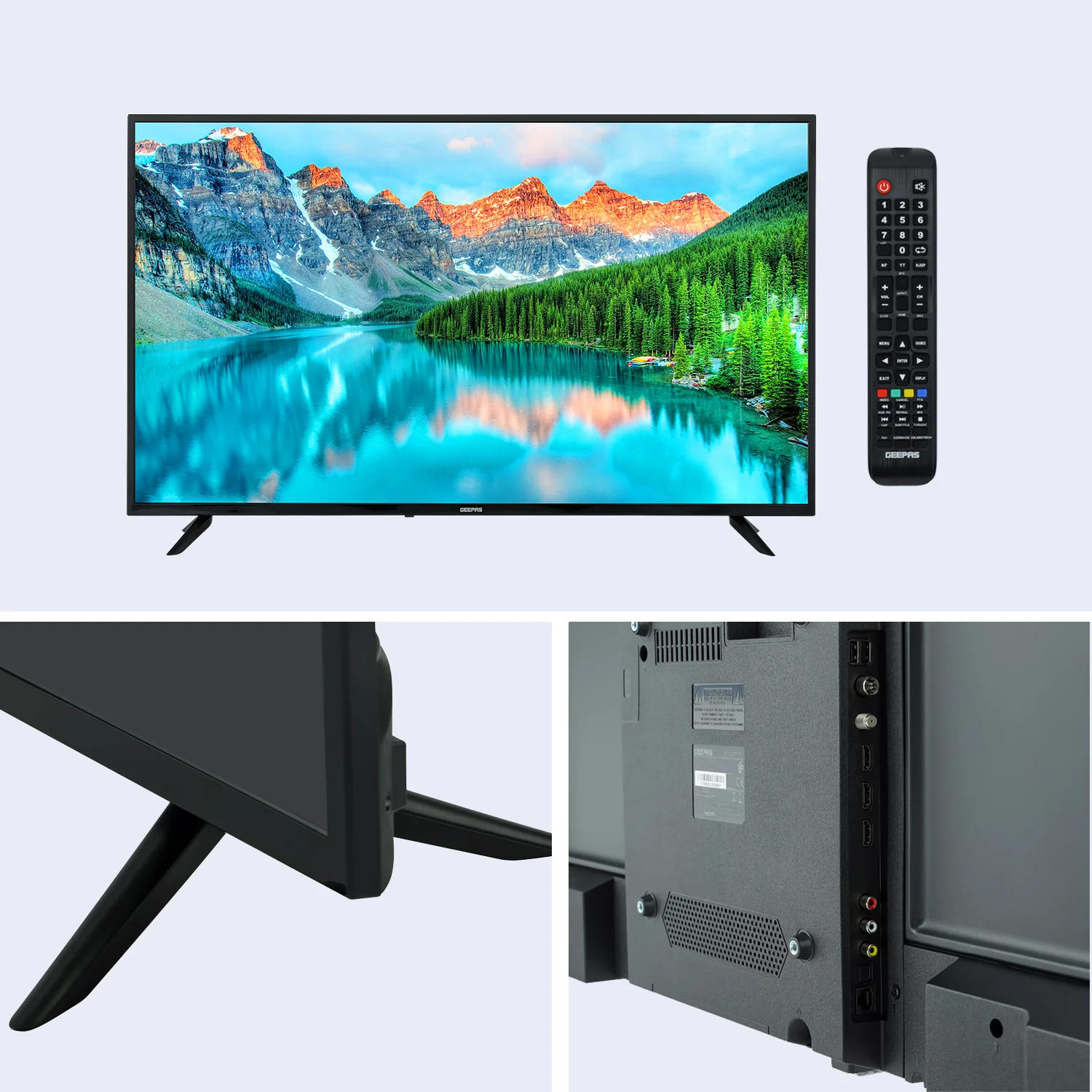 Geepas GLED5523SXUHD 55” 4K Ultra HD Smart LED TV | Android 11 OS| Frameless Design| Wi-Fi, 3 HDMI, USB, DVB-T2, 16.7M Colors| 178° Viewing Angle| 1-Year Warranty - Image 5