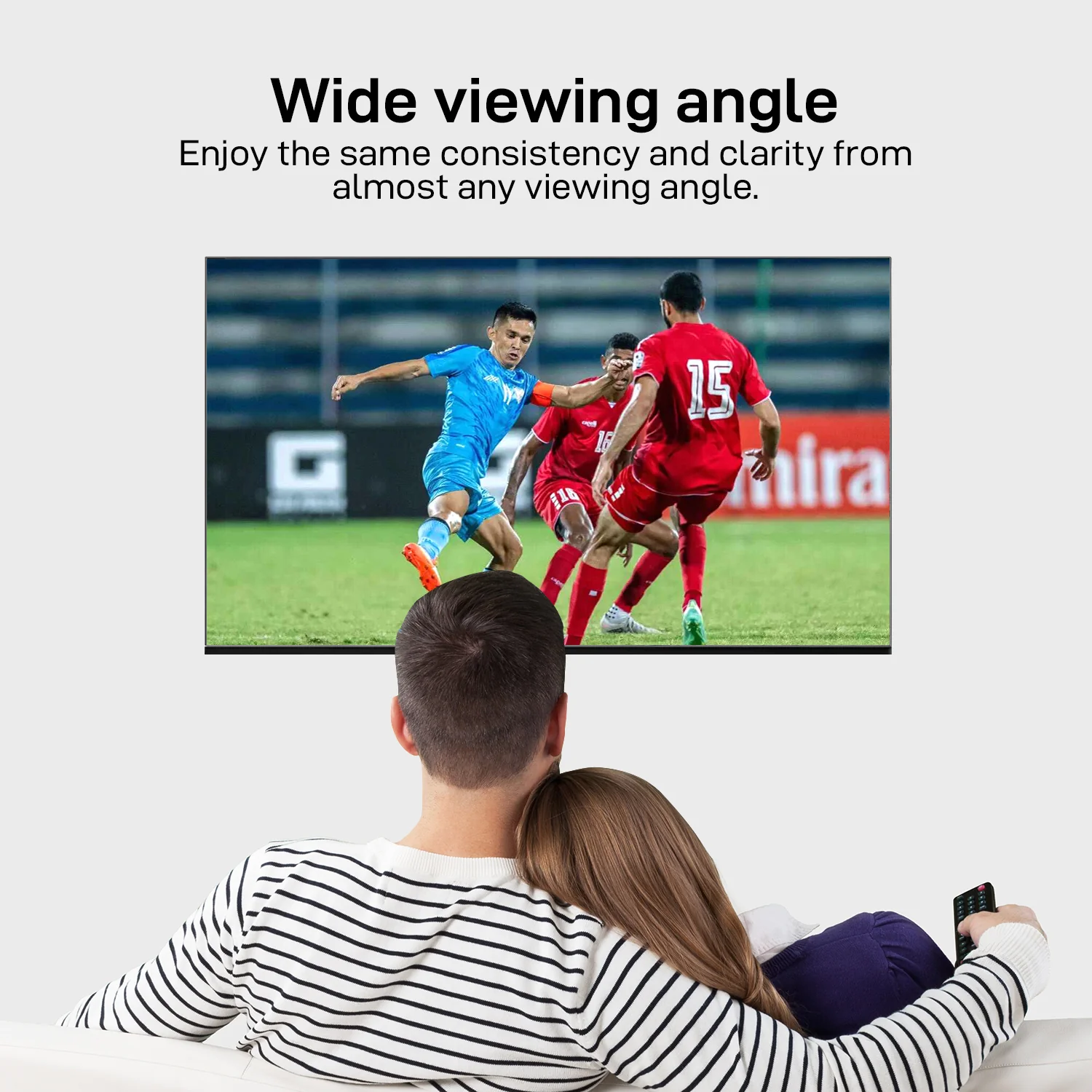 Geepas GLED6523SGXHD 65-Inch Ultra HD Smart LED TV | Google TV with Chromecast Built-In| 4K 3840x2160 Resolution| Dolby Audio|  Slim Design | 2x10W Stereo Speakers - Image 4
