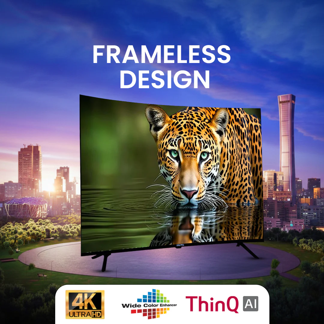 Geepas GLED6565GTQLD 65” 4K Ultra HD QLED Smart TV with Google TV | Dolby Audio & HDR | Built-in Chromecast | 3 HDMI, 2 USB, DVB-T2/S2, Voice Remote & Wall Mount - Image 5