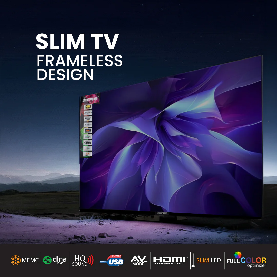 Geepas GLED7580SWUHD 75” 4K Ultra HD LED Smart TV |  WebOS Hub | Apple AirPlay | Frameless Design | MEMC Technology | 3 HDMI, 2 USB, Magic Air Mouse & Smart Apps - Image 3