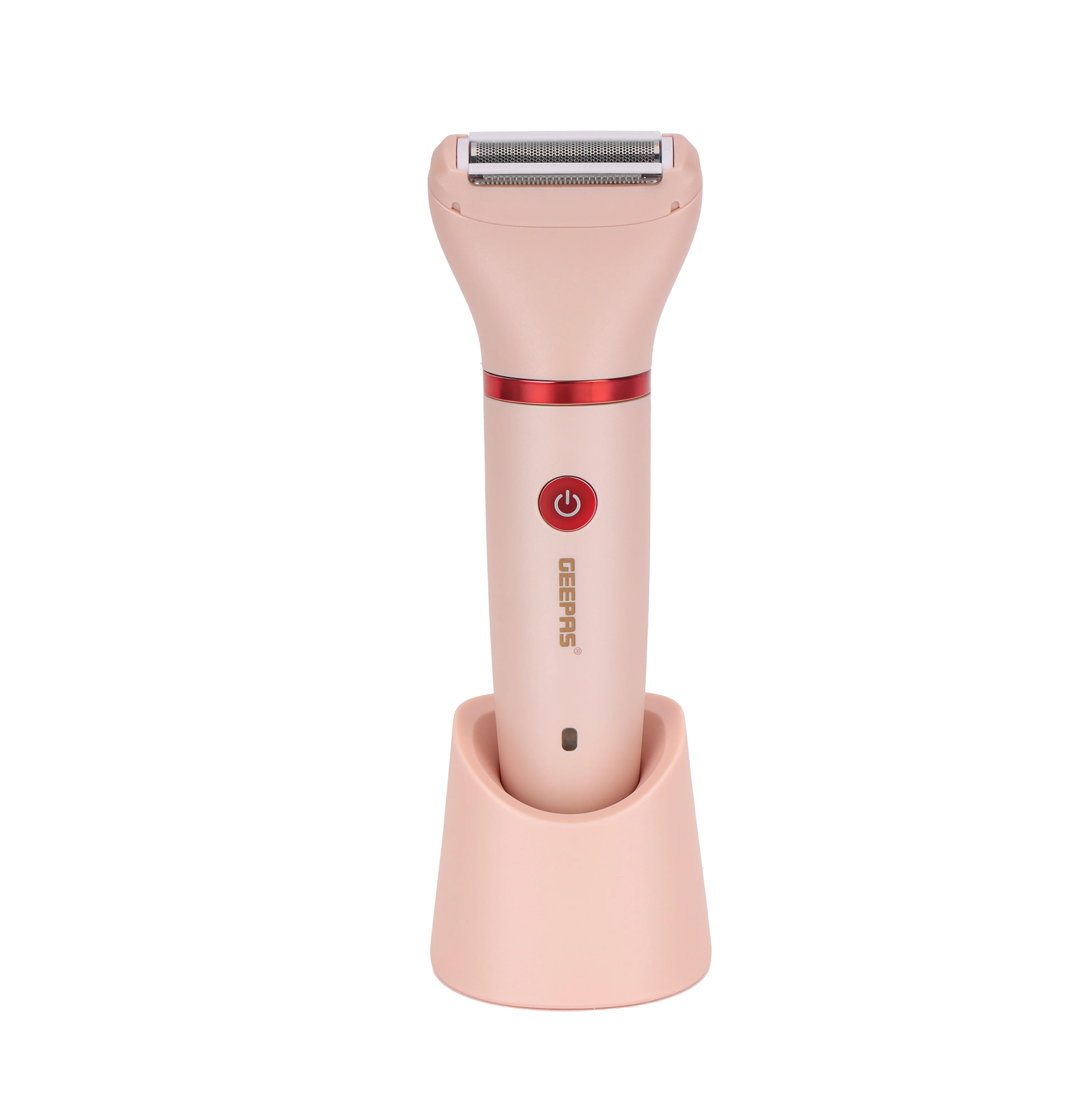 Geepas 3-in-1 Waterproof Lady Shaver Set GLS57521UK | IPX6 Waterproof, LED Indicator | Cord & Cordless Use | 3 Heads, 2 Combs | Ideal for Home & Salon | 2-Year Warranty