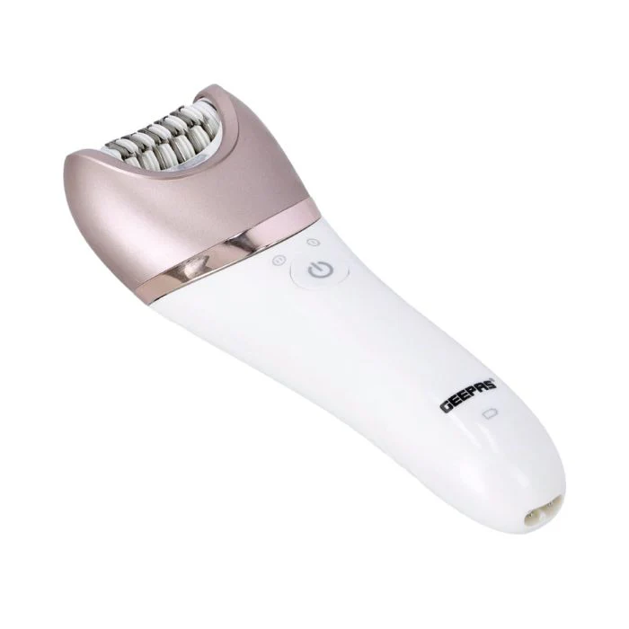 Geepas GLS86053 4-in-1 Rechargeable Ladies Grooming Set | Epilator, Shaver, Cleaning Brush & Massage Head| 1400mAh Battery| LED Indicator|  45-Minute Working Time - Image 4