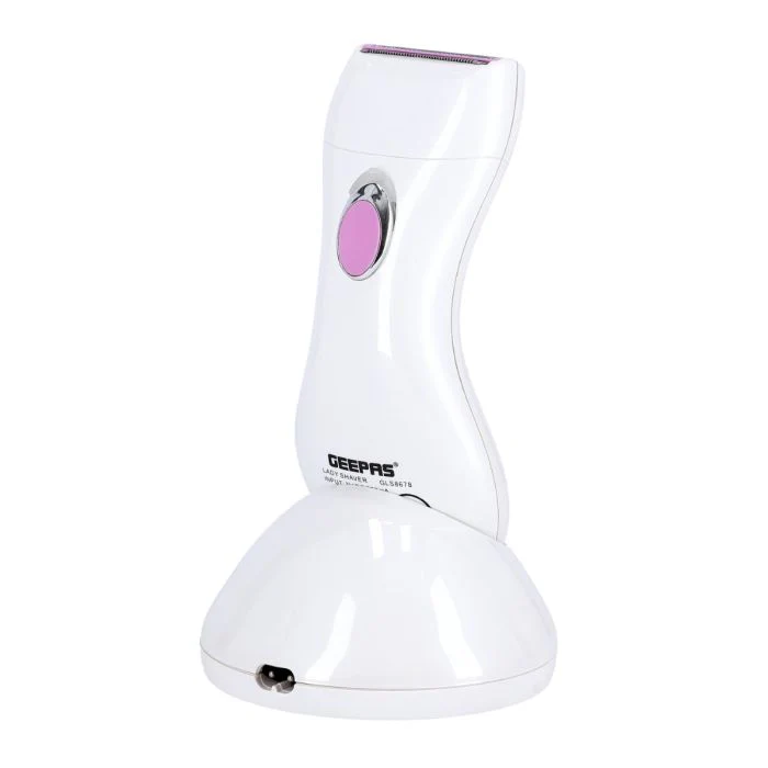 Geepas GLS8678 Rechargeable Lady Shaver | Wet & Dry Use| Washable Design| USB Charging| Dual Blade System| Smooth & Gentle Hair Removal| Compact Cordless Shaver for Women - Image 5