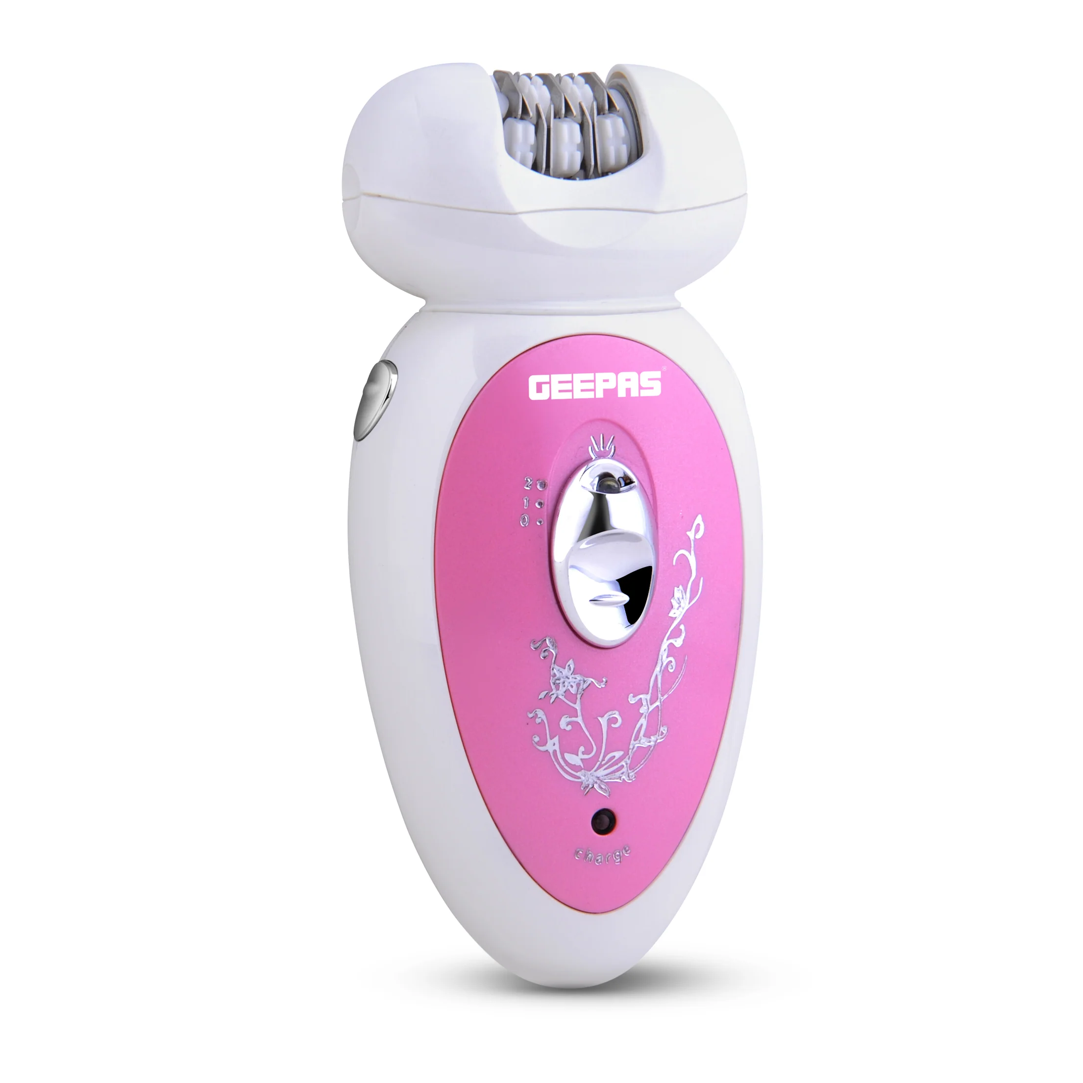 Geepas GLS8679 2-in-1 Rechargeable Ladies Epilator Set | Dual Function Shaver & Epilator| Cordless Operation | USB Charging| LED Precision Light | Stainless Blades - Image 4
