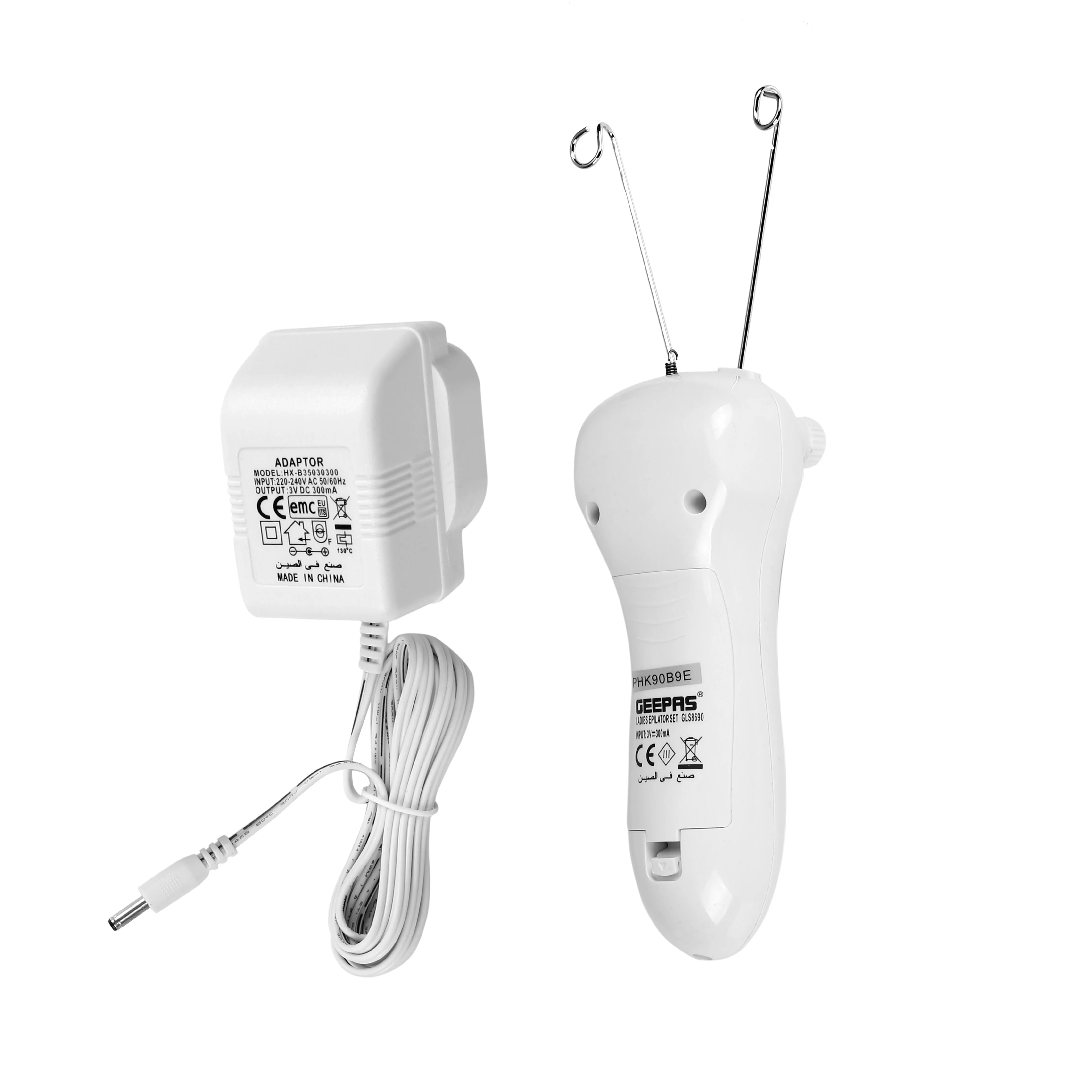 Geepas GLS8690 Rechargeable Ladies Epilator Set | Safe Hair Removal for All Skin Types| Built-in Light| Smooth Finish| 3W Power| 220–240V AC| Ideal for Face & Body - Image 5