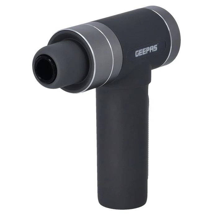 Geepas GM86045 Rechargeable 6-in-1 Digital Massager | 5-Speed Brushless Motor with 6 Massage Heads | 6000mAh Battery & 4 Hours Use for Deep Tissue Muscle Relief - Image 3