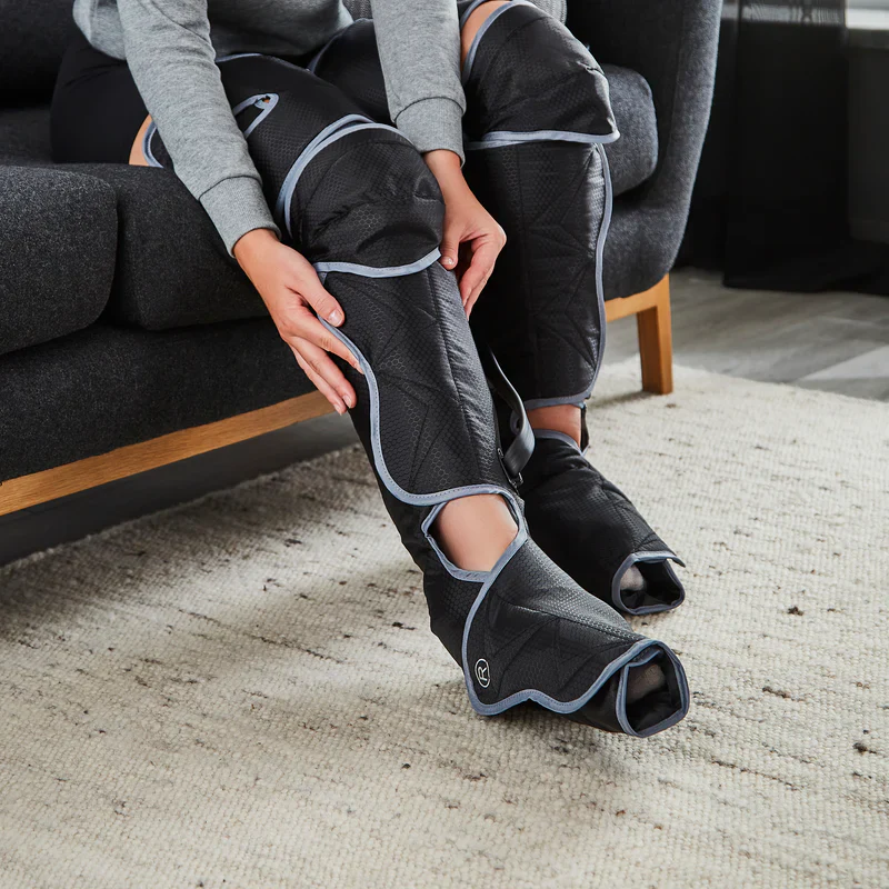 Geepas GM86096UK 3-in-1 Foot, Calf & Thigh Massager | 6 Massage Modes | 3 Intensity Levels | Air Compression | Adjustable Wraps | 20-Min Timer | 2 Years Warranty - Image 7