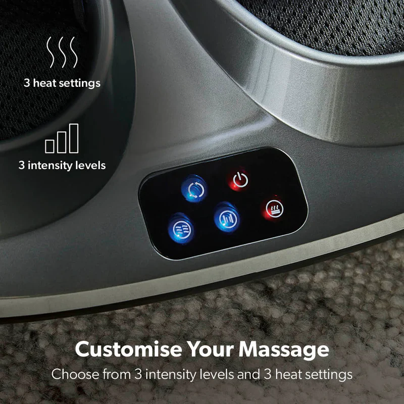 Geepas GM86098UK 4-in-1 Foot Massager | 3 Kneading Speeds | Air Compression & Heating Function| 3 Massage Modes| 15-Min Auto Timer for Foot Pain Relief| 2 Years Warranty - Image 7