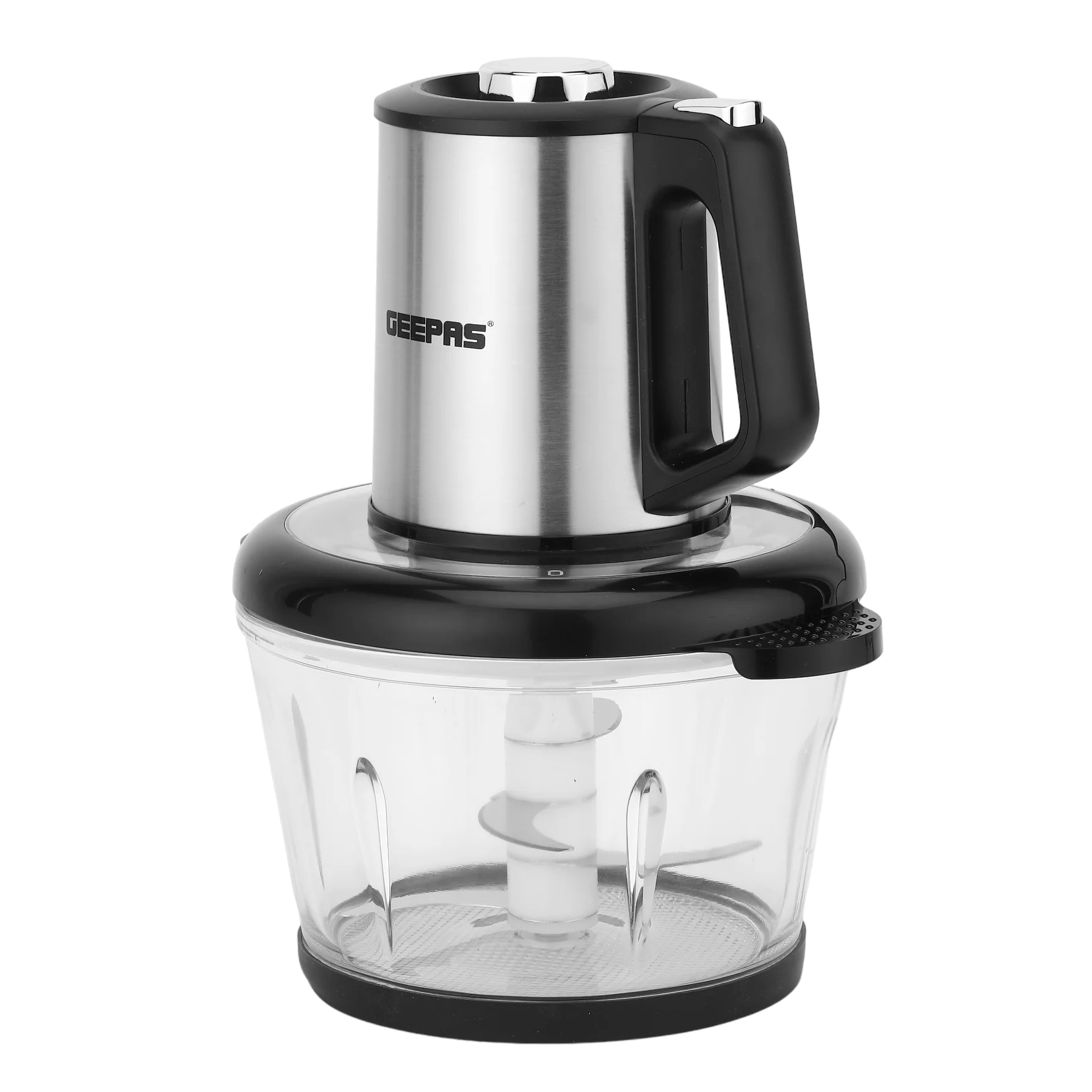 Geepas GMC42024 Multi Chopper | 3L Glass Bowl | 500W Powerful Motor | Stainless Steel Double Blade | 3 Speed Control & Safety Protection for Fast Food Preparation - Image 4